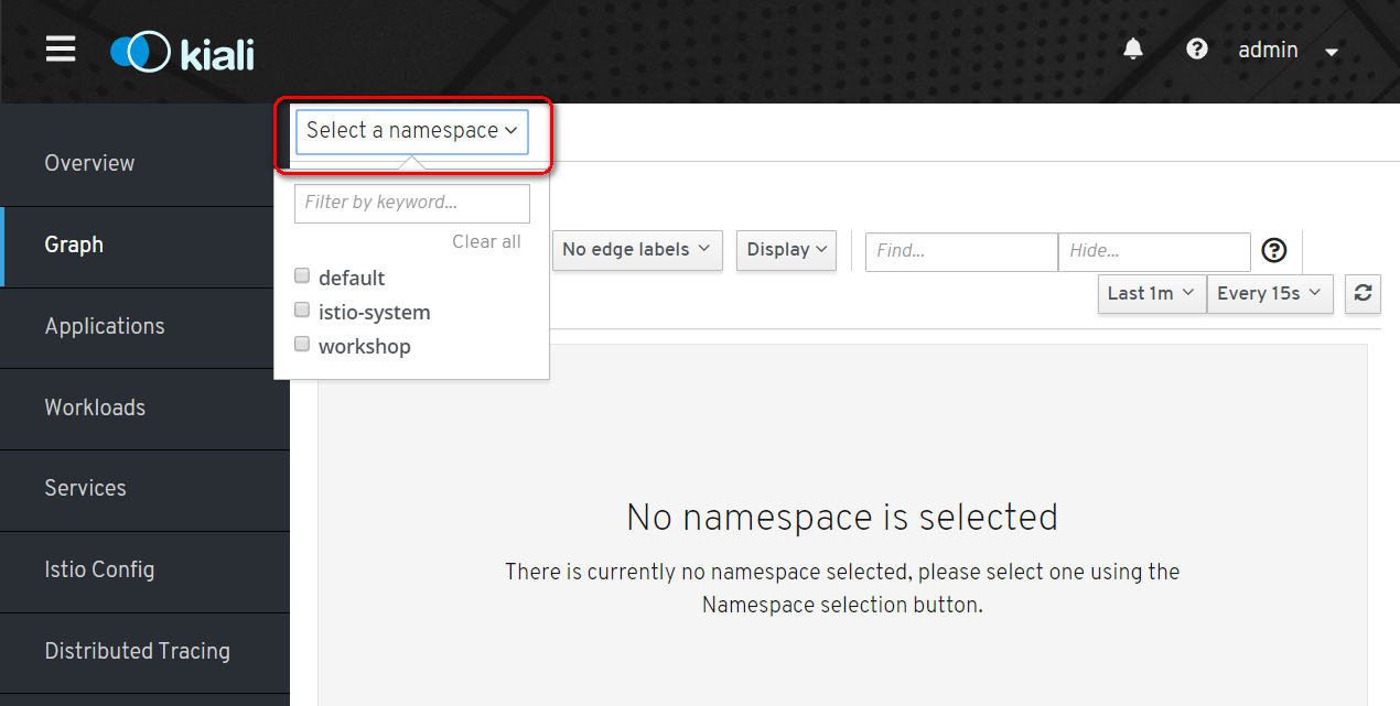 Select Namespace
